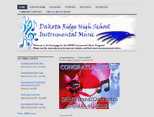 Tablet Screenshot of drhsmusic.com